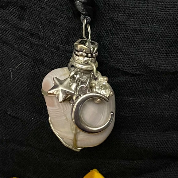 Jewelry - Hand Wrapped Crystal Necklace NWOT